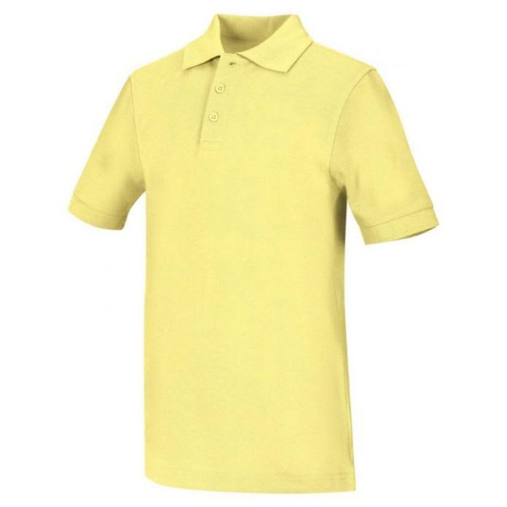 Classroom 58322 Youth Unisex Short Sleeve Pique Polo Yellow
